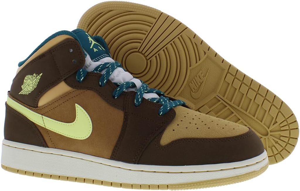 Кроссовки Jordan Boy's Modern, зеленый/коричневый/бирюзовый — фото 2