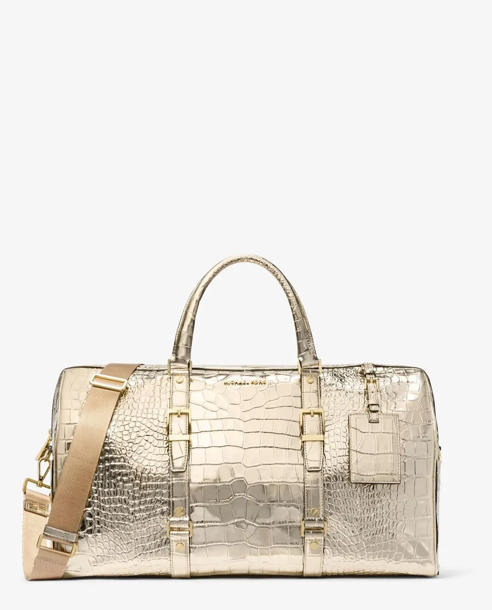 

Сумка Bedford Travel из кожи с крокодиловым узором Michael Michael Kors, золото, Золотой, Сумка Bedford Travel из кожи с крокодиловым узором Michael Michael Kors, золото