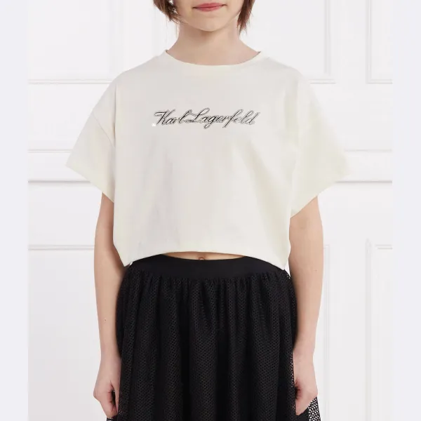

Укороченная футболка Karl Lagerfeld, белый