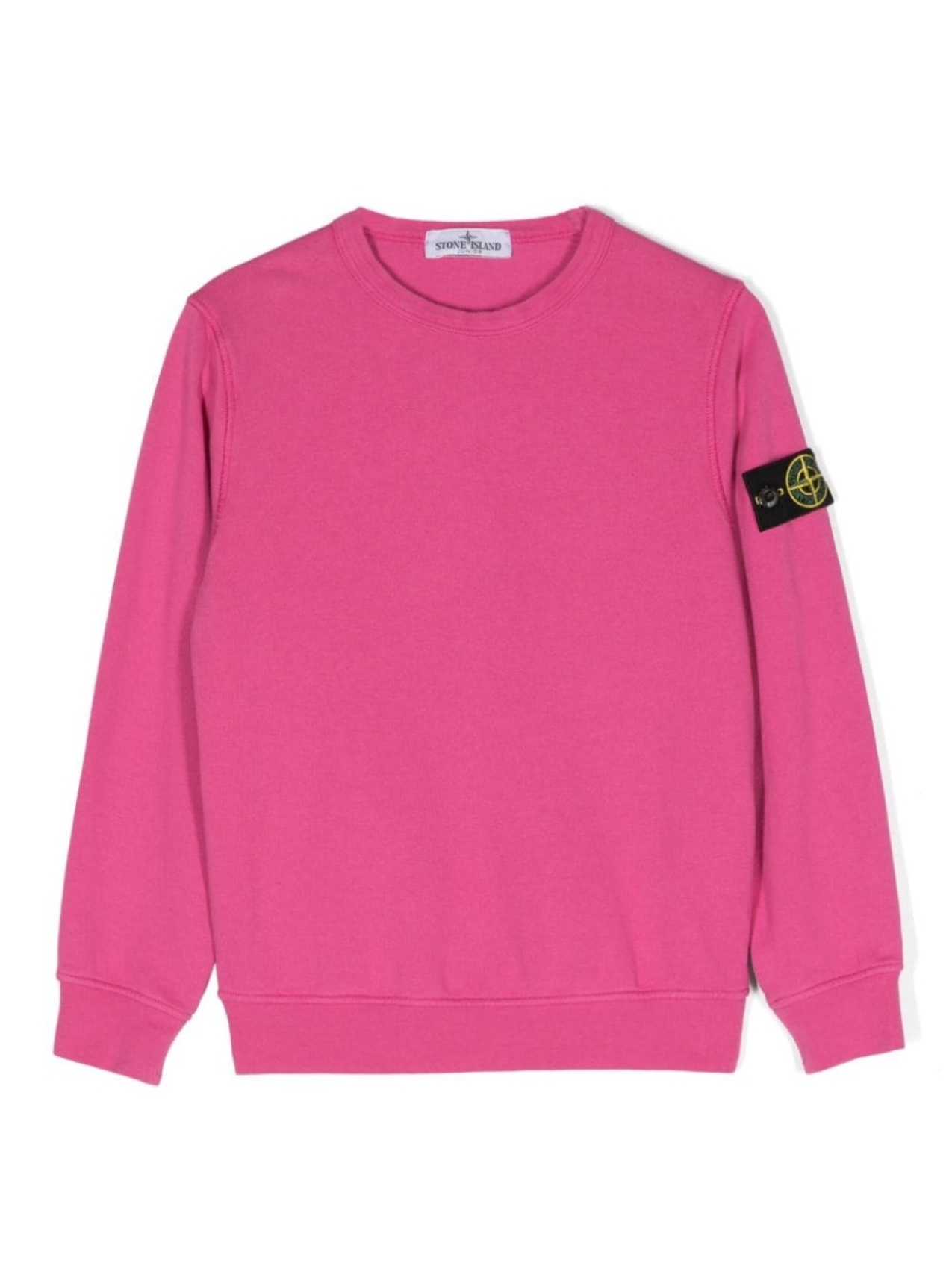 

Stone Island Junior толстовка с узором Compass, розовый