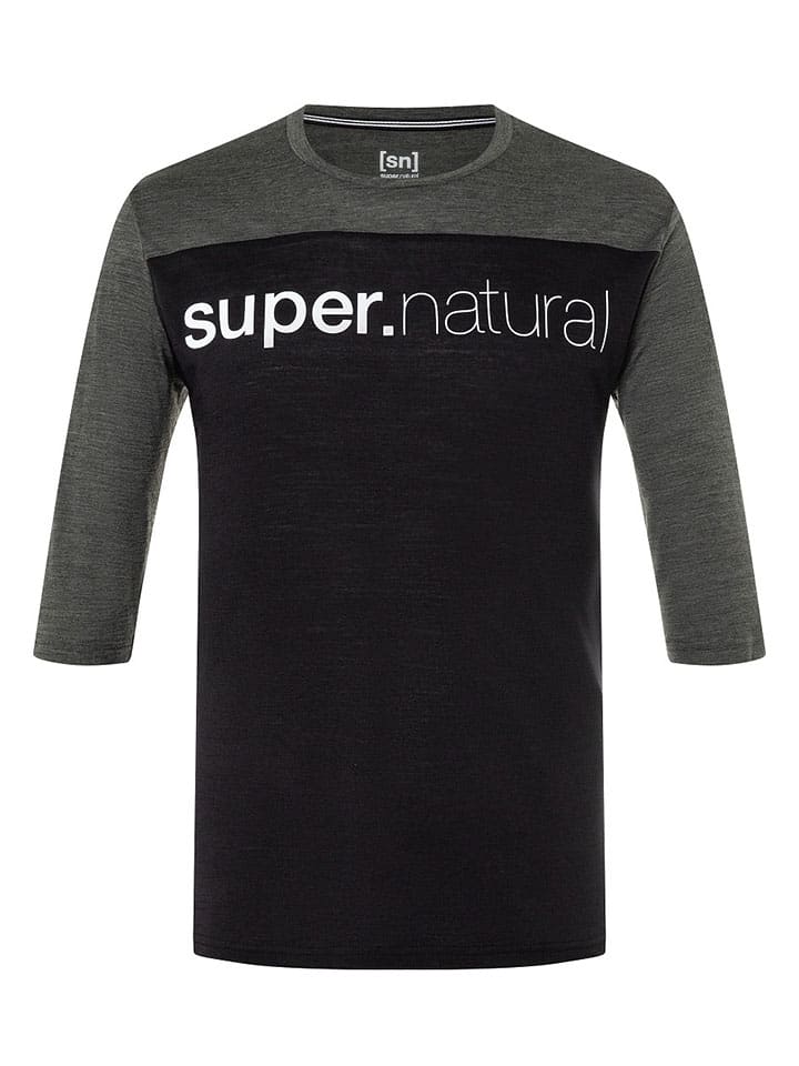 

Функциональная рубашка super.natural, цвет schwarz/anthrazit
