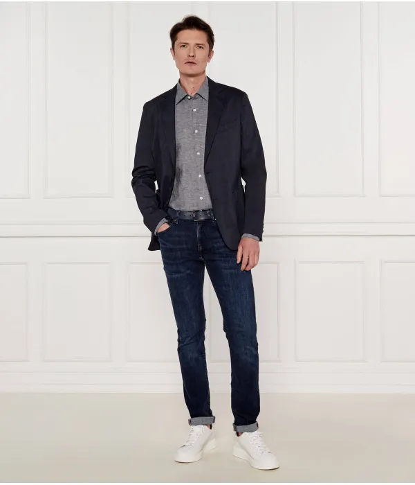 Льняная рубашка c-hal-kent-c3-223 Casual fit Boss, серый — фото 2