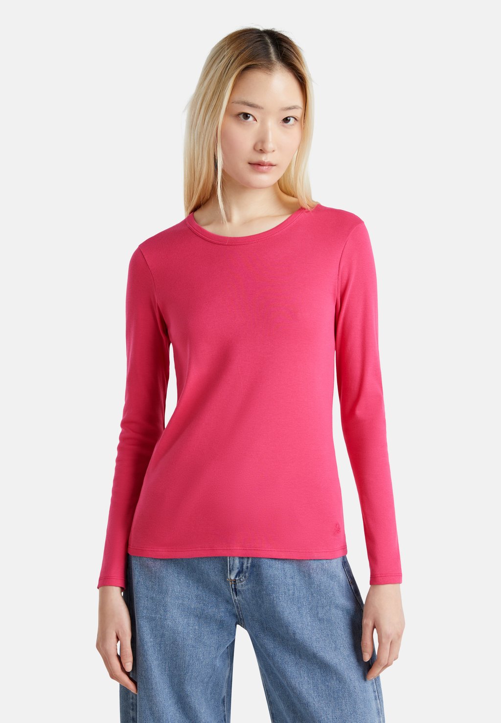 

Топ с длинными рукавами United Colors of Benetton, красный