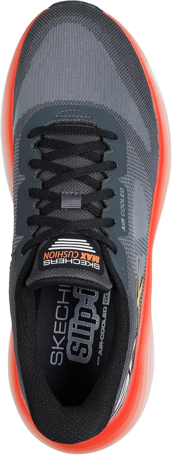 Кроссовки Skechers для мужчин Hands Free Slip-ins Max Cushioning Endeavour - модель Exciton, угольный — фото 2