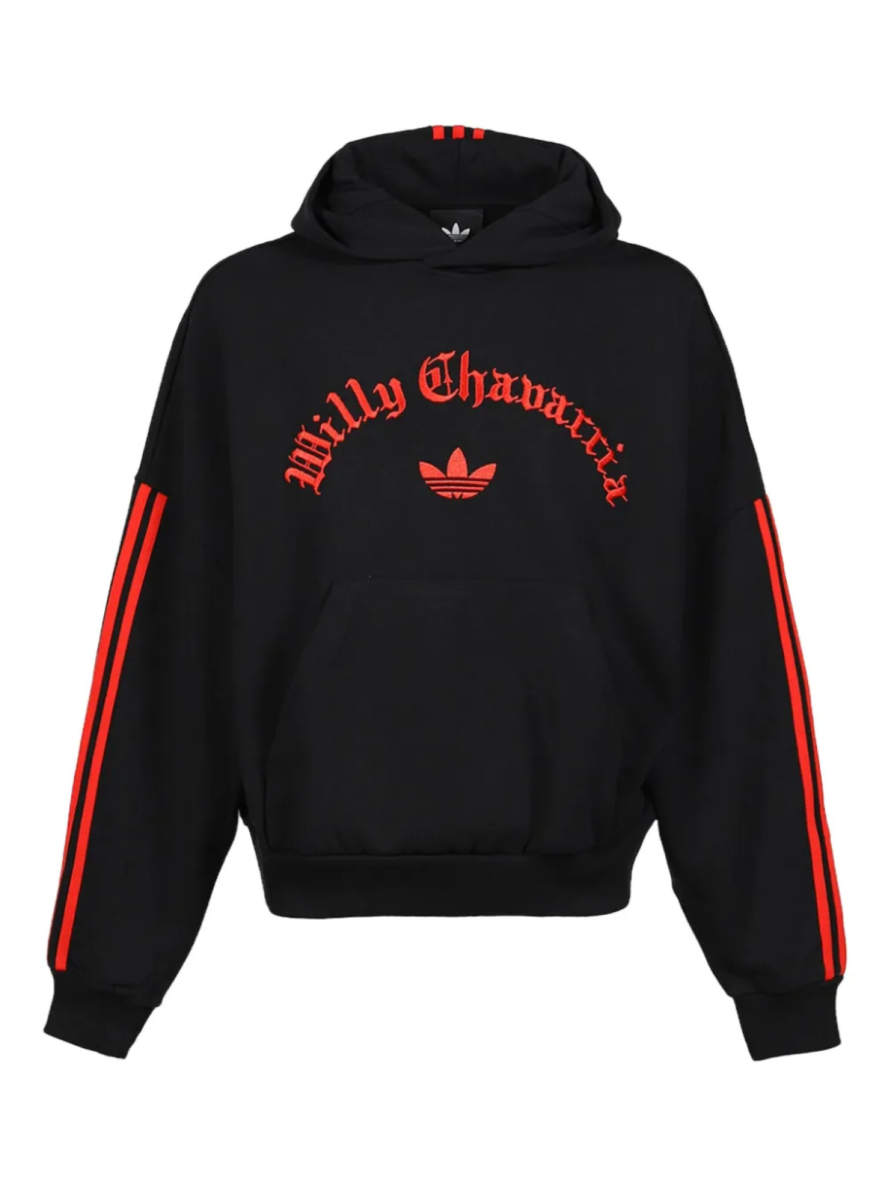 

Толстовка с капюшоном Adidas x Willy Chavarria из хлопка, черный