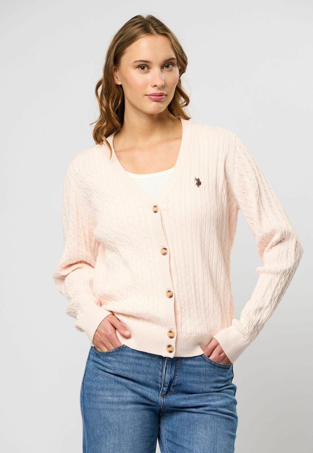 

Кардиган GILL U.S. Polo Assn., розовый