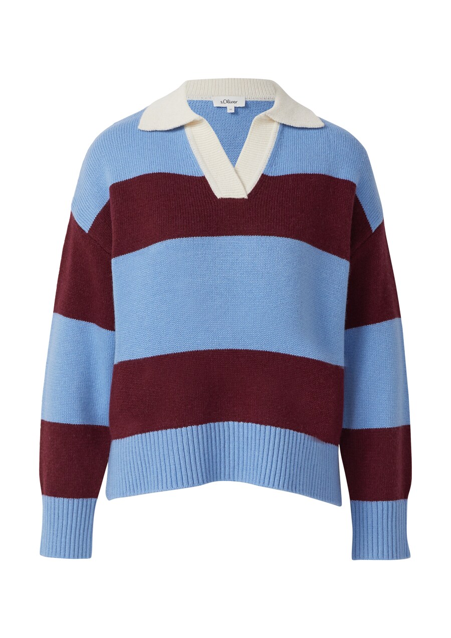 

Свитер s.Oliver, Blue/Bordeaux