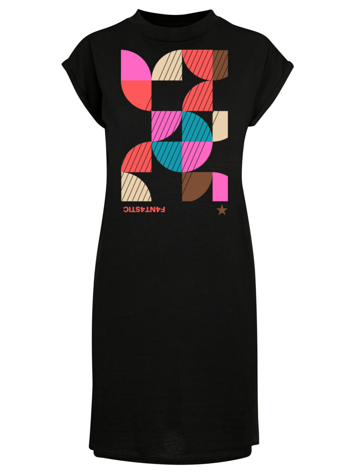 

Короткое платье F4NT4STIC T-Shirt Kleid Abstrakt DRESS, черный
