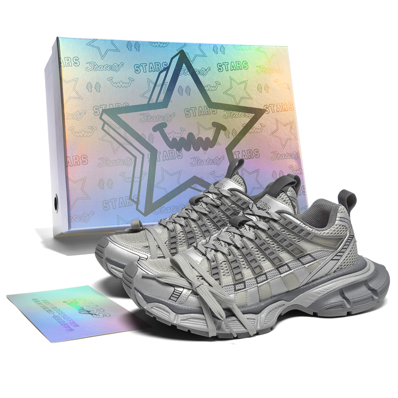 

Stateof Stars Низкие массивные кроссовки унисекс Phantom Gray на шнуровке, цвет Phantom Gray (Lace-Up)