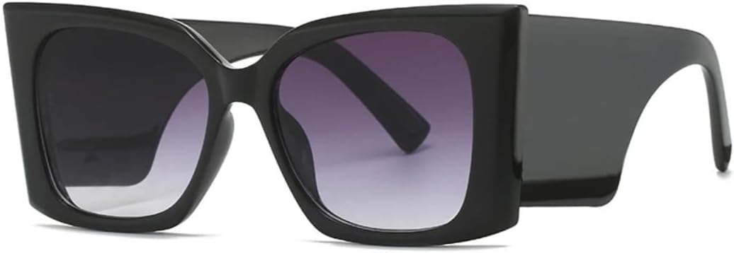 

Крупногабаритные солнцезащитные очки для мужчин и женщин, модные солнцезащитные очки с градиентным цветом, очки для активного отдыха, защита от УФ-излучения UV400 VVTWSSW, Black-gray