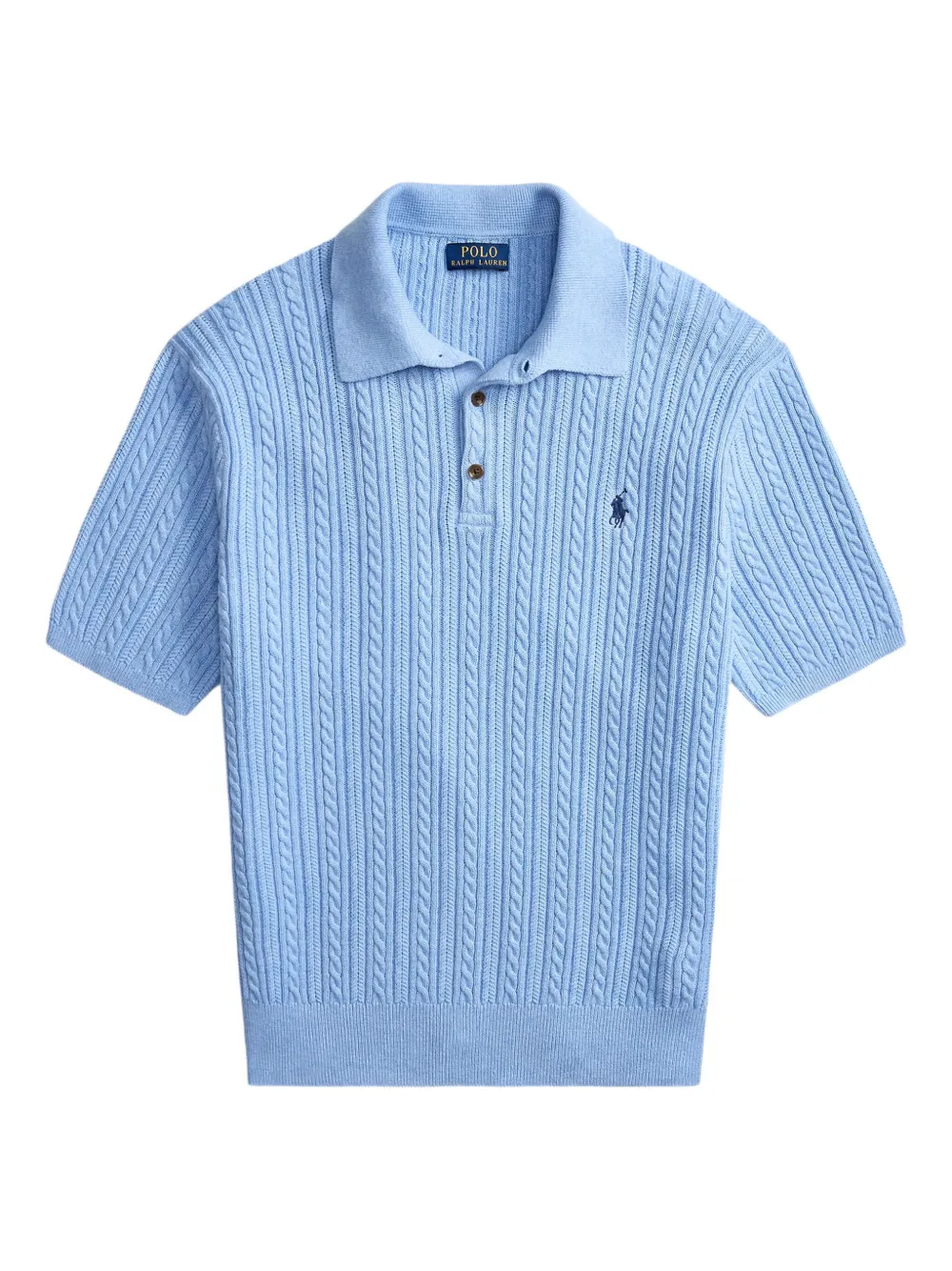 

Рубашка поло фактурной вязки Polo Ralph Lauren, синий