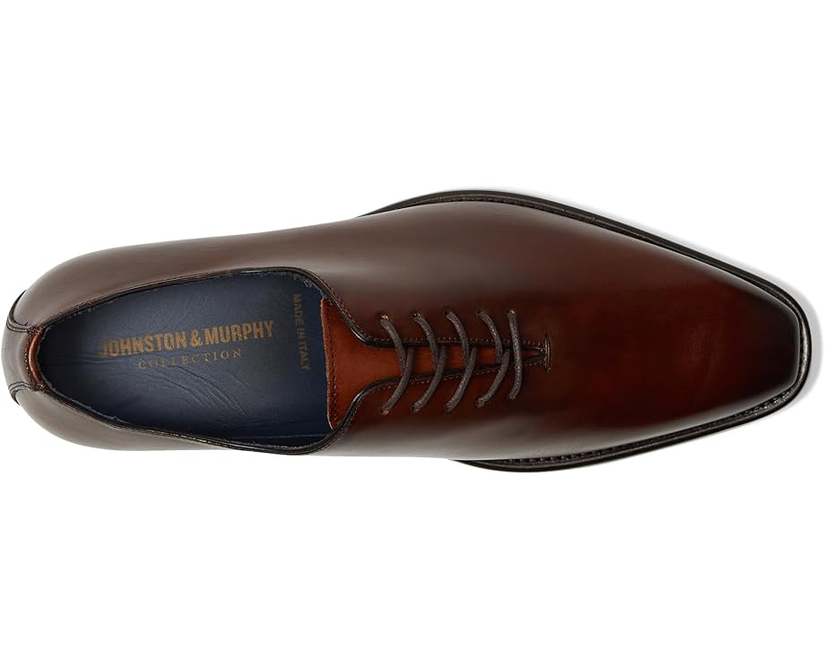 Оксфорды Johnston & Murphy Collection Larson One-Piece Plain Toe, цвет Mahogany Italian Calfskin — фото 2