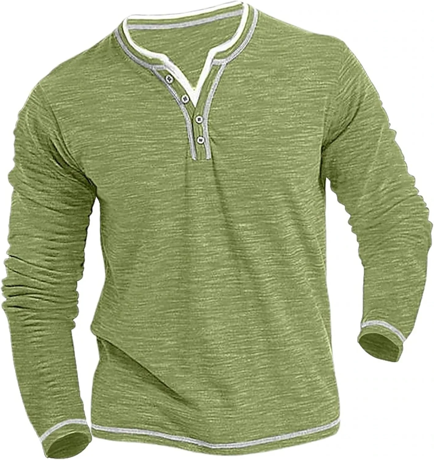 

Мужская хлопковая футболка с длинным рукавом и V-образным вырезом Thatrich