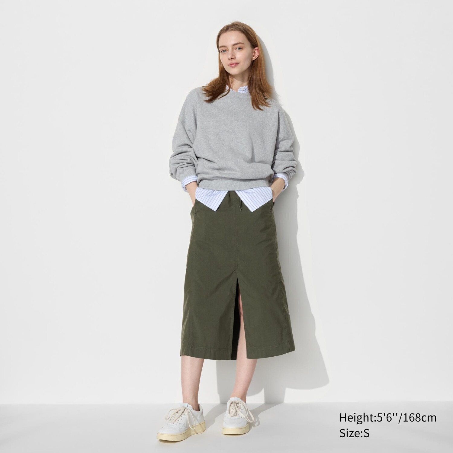 

Юбка-парашют UNIQLO, темно-зеленый