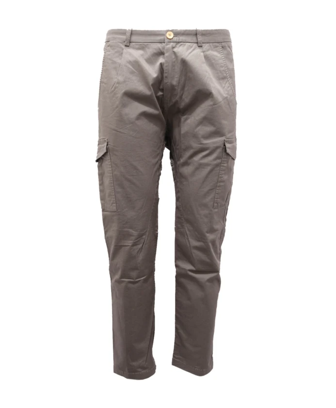 

Хлопковые брюки-карго, произведенные в Италии. Paolo Pecora, зеленый