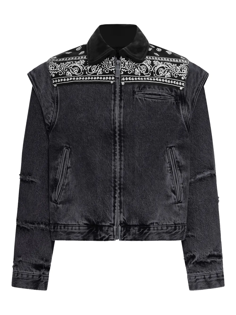 

Джинсовая куртка с банданой Pdf Channel, черный