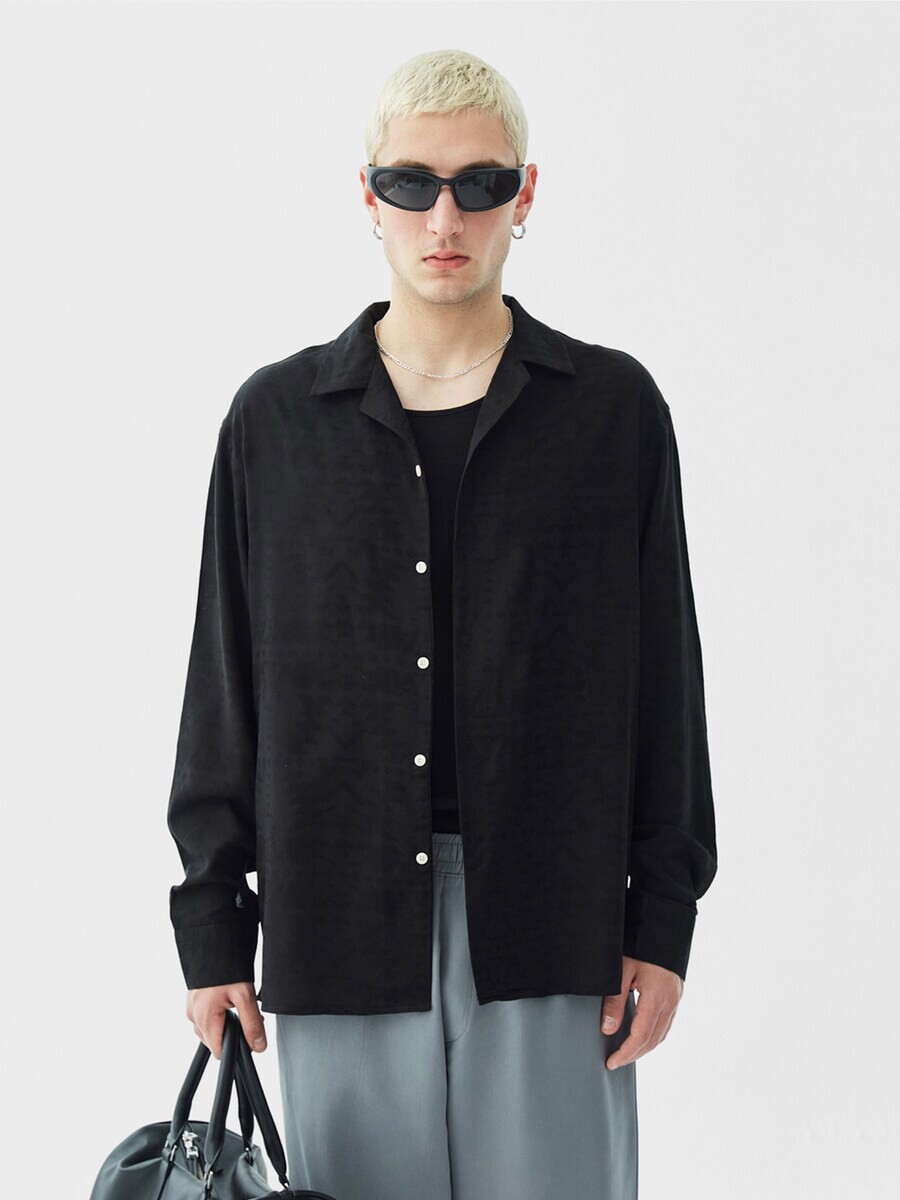 

Повседневная рубашка VAMOS CLO Comfort fit Button Up Shirt BOERNE, черный