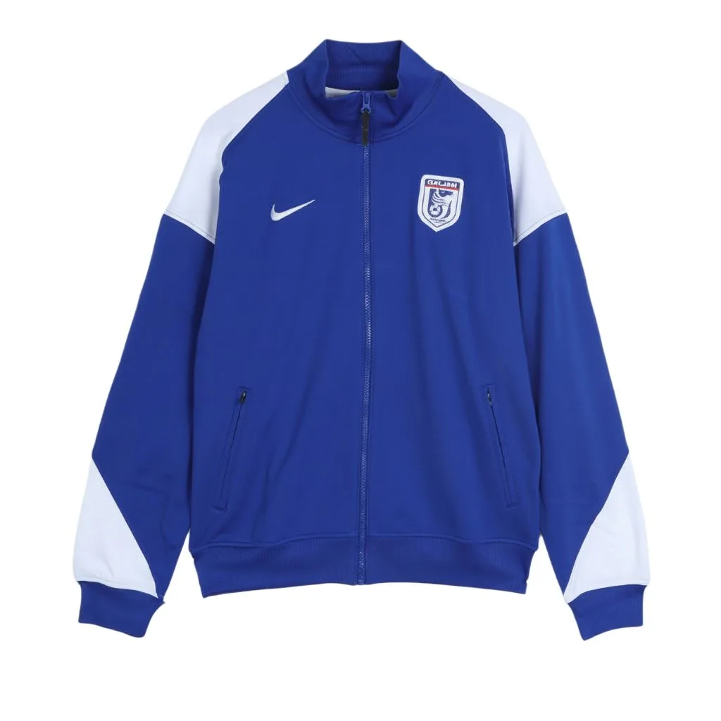 Nike Куртка мужская синяя с белой надписью, воротник стойка