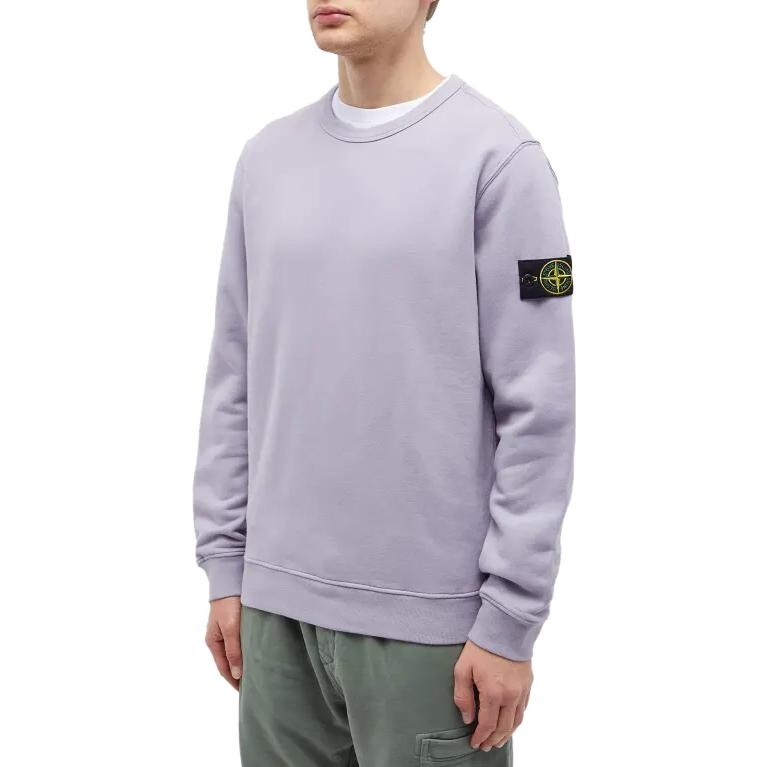 Толстовка мужская сиренево-фиолетовая Stone Island, цвет Lilac — фото 4