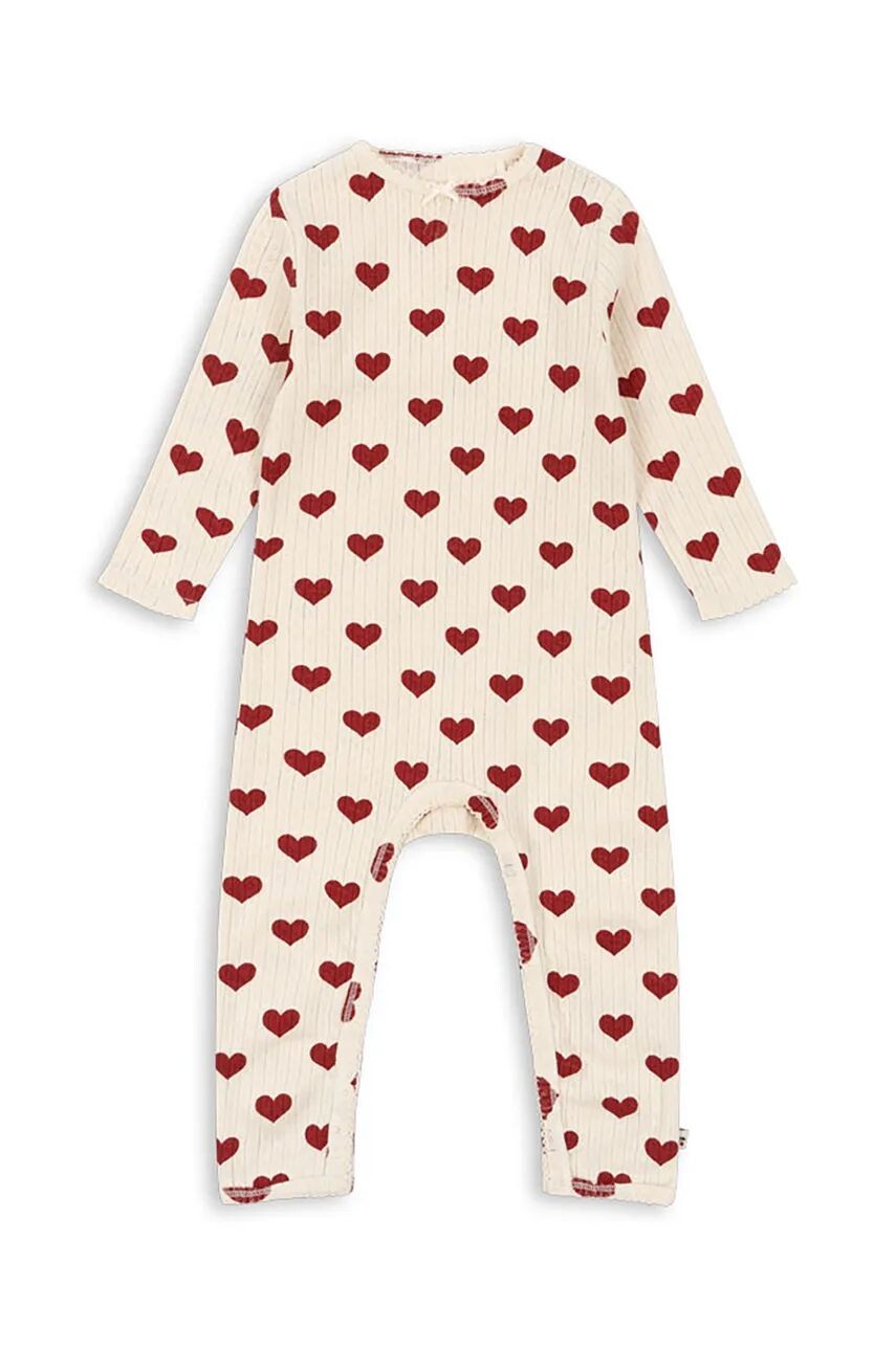 

Детские хлопковые комбинезоны Konges Sløjd MINNIE ONESIE GOTS, бежевый