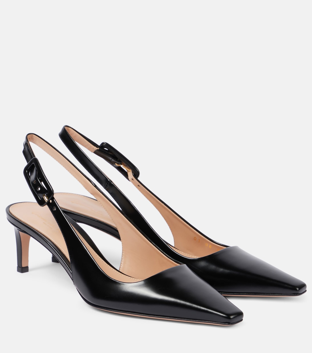 Туфли-лодочки Lindsay 55 из лакированной кожи Gianvito Rossi, черный