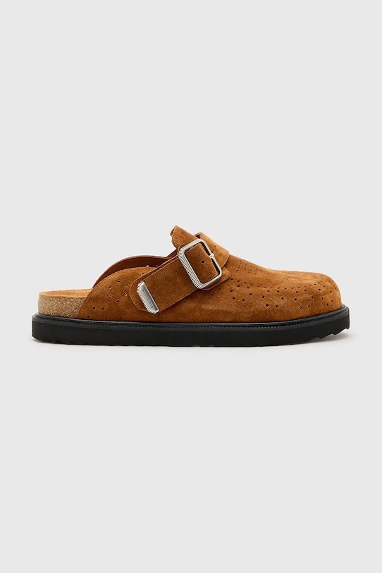 

Замшевые шлепанцы Randal Mule Allsaints, коричневый