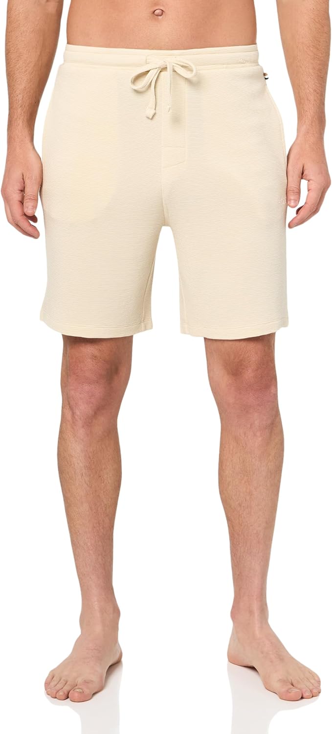 

BOSS Мужские мягкие ребристые шорты, Toasted Marshmellow