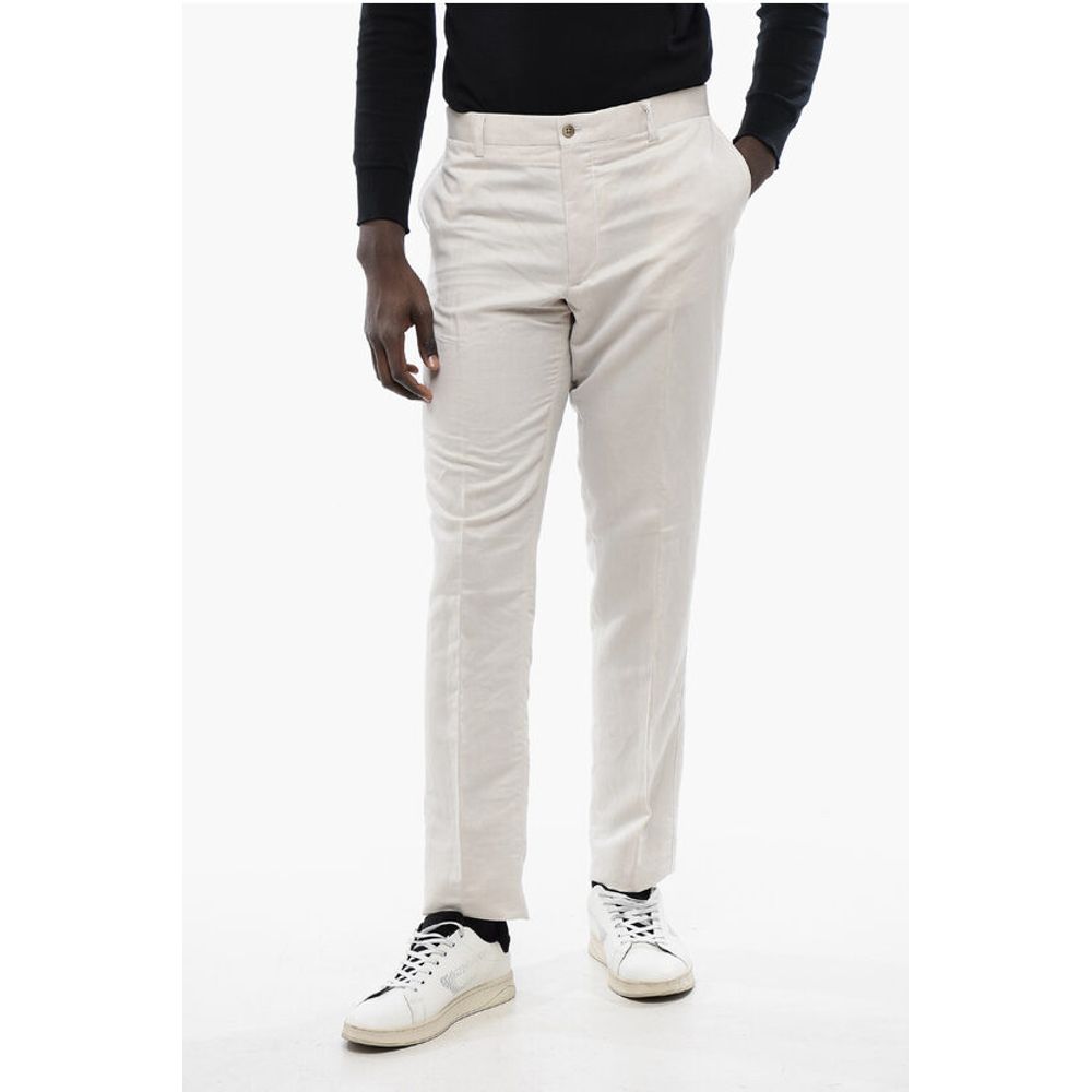 

Брюки-чинос IDENTITY из льна Corneliani, White