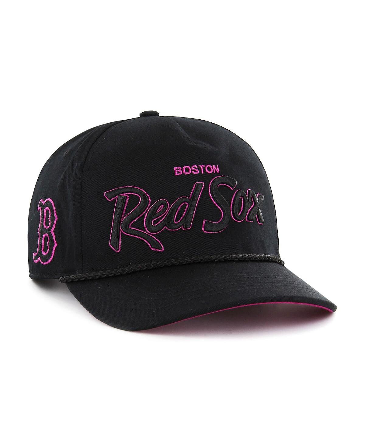 

Мужская черная кепка Boston Red Sox Hitch Orchid Undervisor Snapback '47 Brand