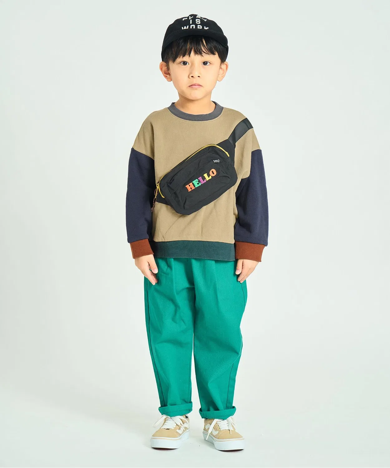 Толстовка с рюкзаком F.O.KIDS, детская, айвори — фото 4