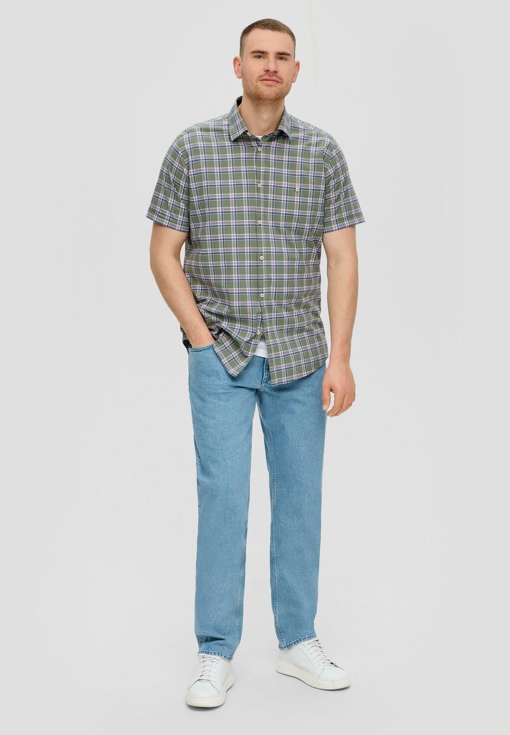 

Рубашка REGULAR FIT s.Oliver, оливковый