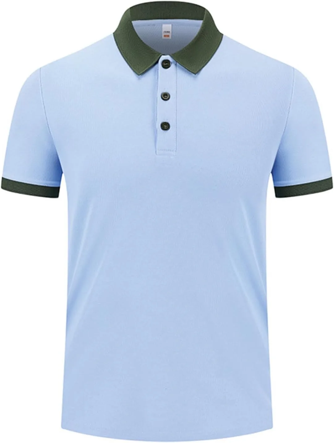 

Мужская поло NATHGAM с коротким рукавом, Casual, 3-кнопки, Quick Dry