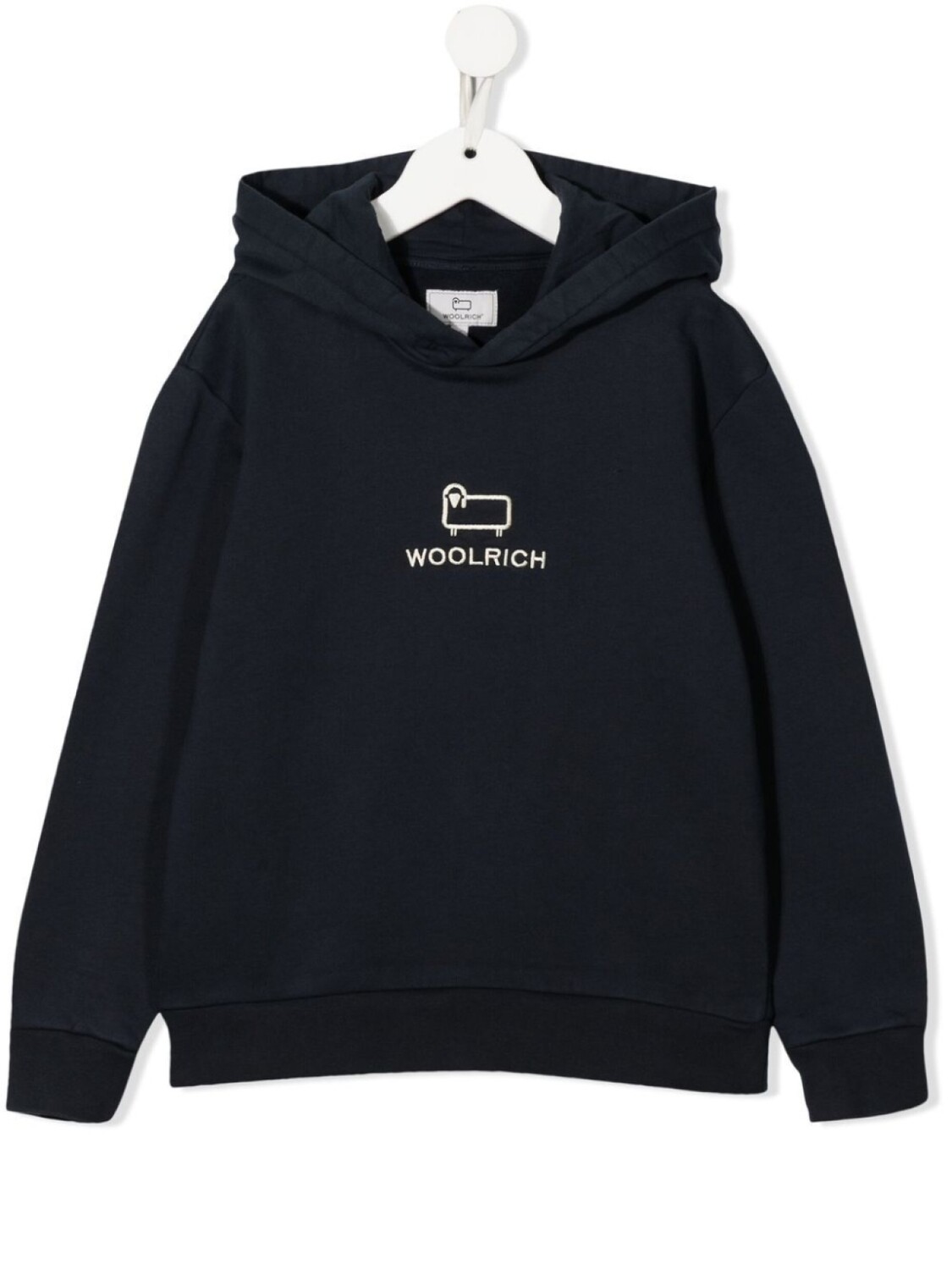 

Woolrich Kids худи из органического хлопка с логотипом, синий