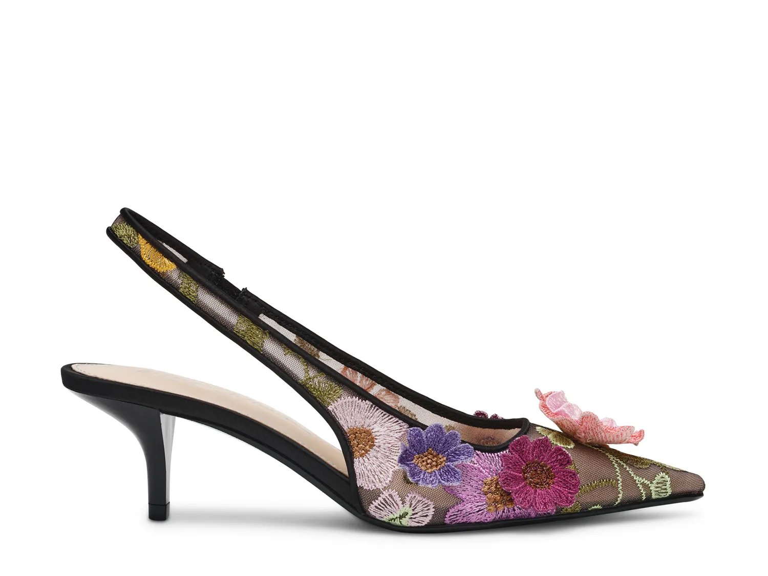 Туфли Betsey Johnson Dian Sandal, Black/Multicolor Floral — фото 4