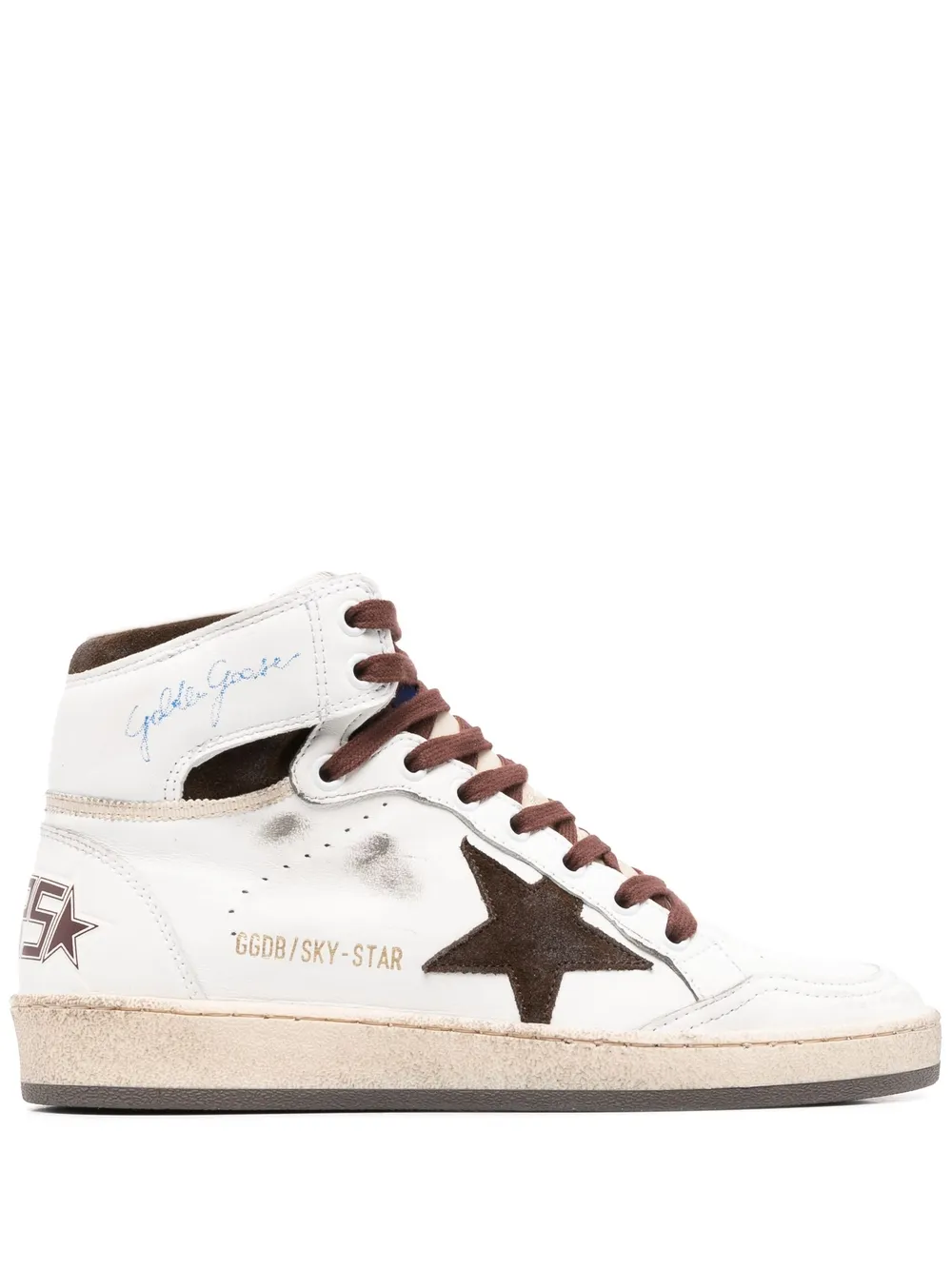 Высокие кеды Sky-Star GOLDEN GOOSE, белый