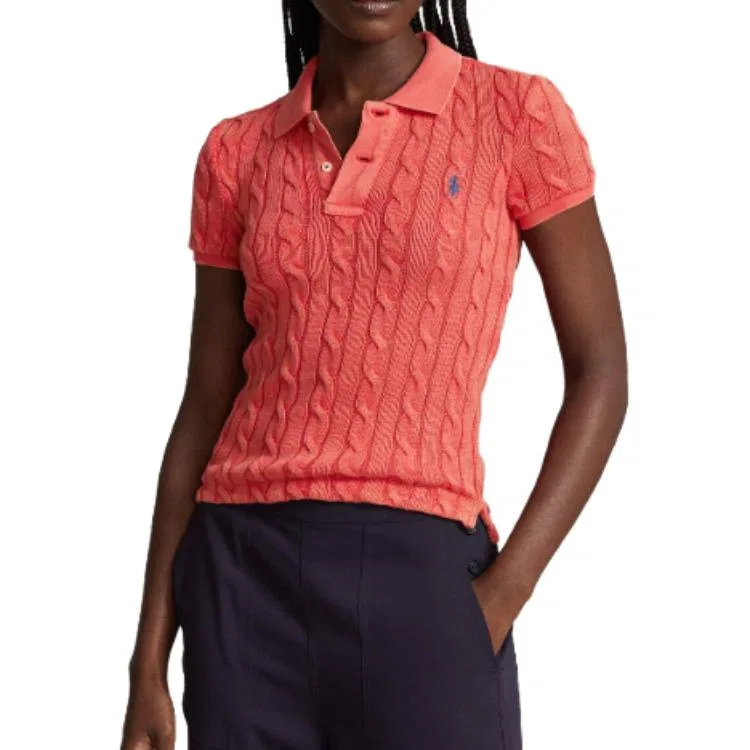 Поло с вышивкой Polo Pony Ralph Lauren красное — фото 4