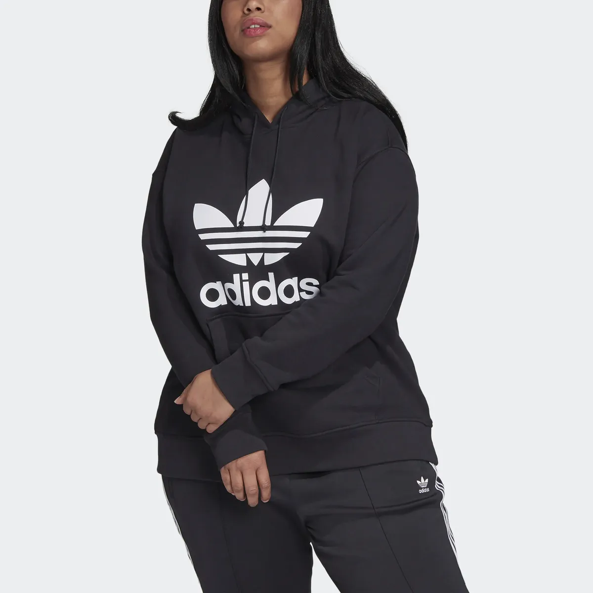 

Толстовка Adidas Originals с капюшоном "TREFOIL HOODIE", белый