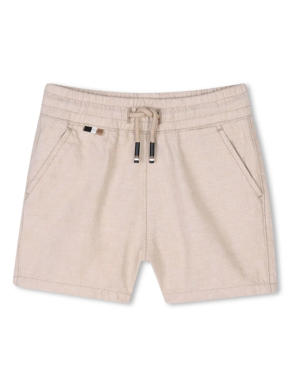 

Шорты с вышитым логотипом BOSS Kidswear, нейтральный