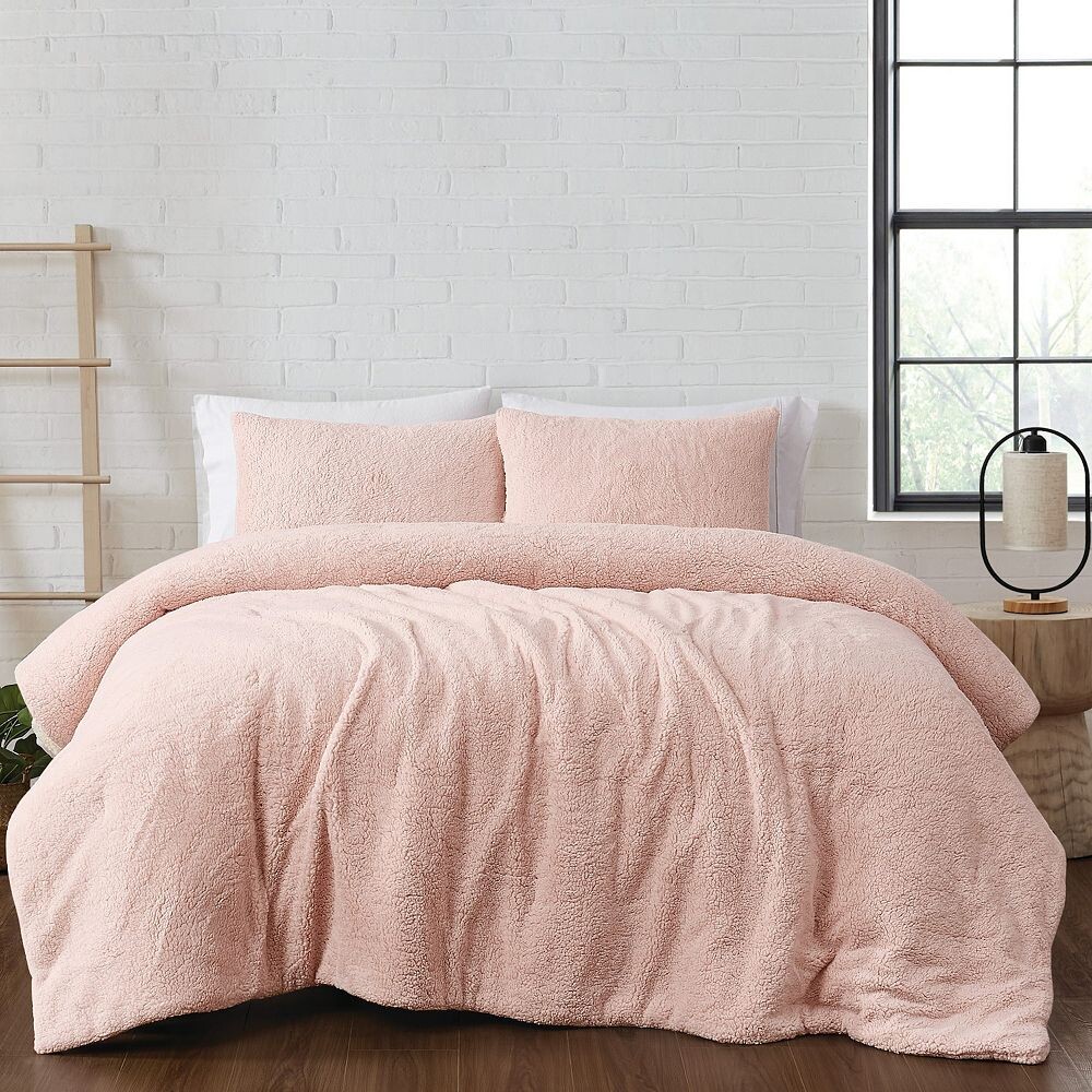 

Набор румяных одеял Brooklyn Loom Marshmallow Sherpa Blush, цвет Blush