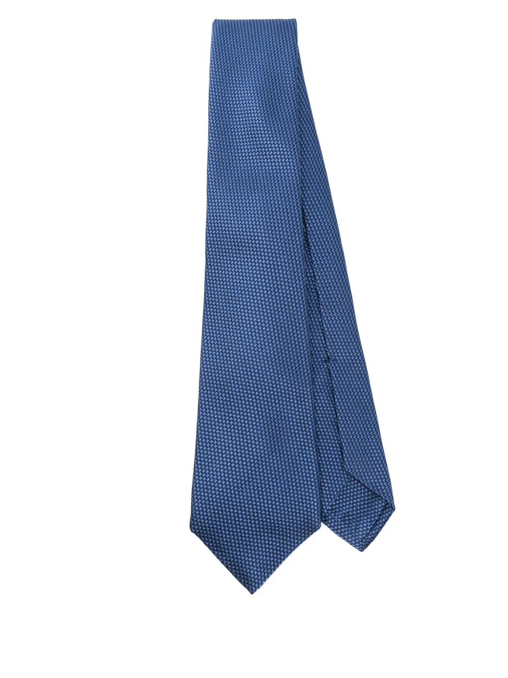

Жаккардовый галстук с узором Kiton, синий