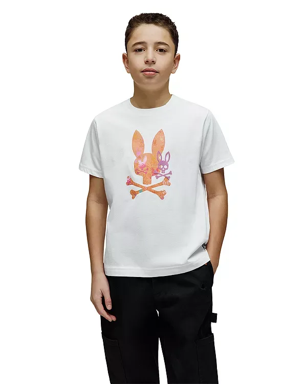 Футболка с принтом фургона - для малышей и для взрослых Psycho Bunny, White — фото 3