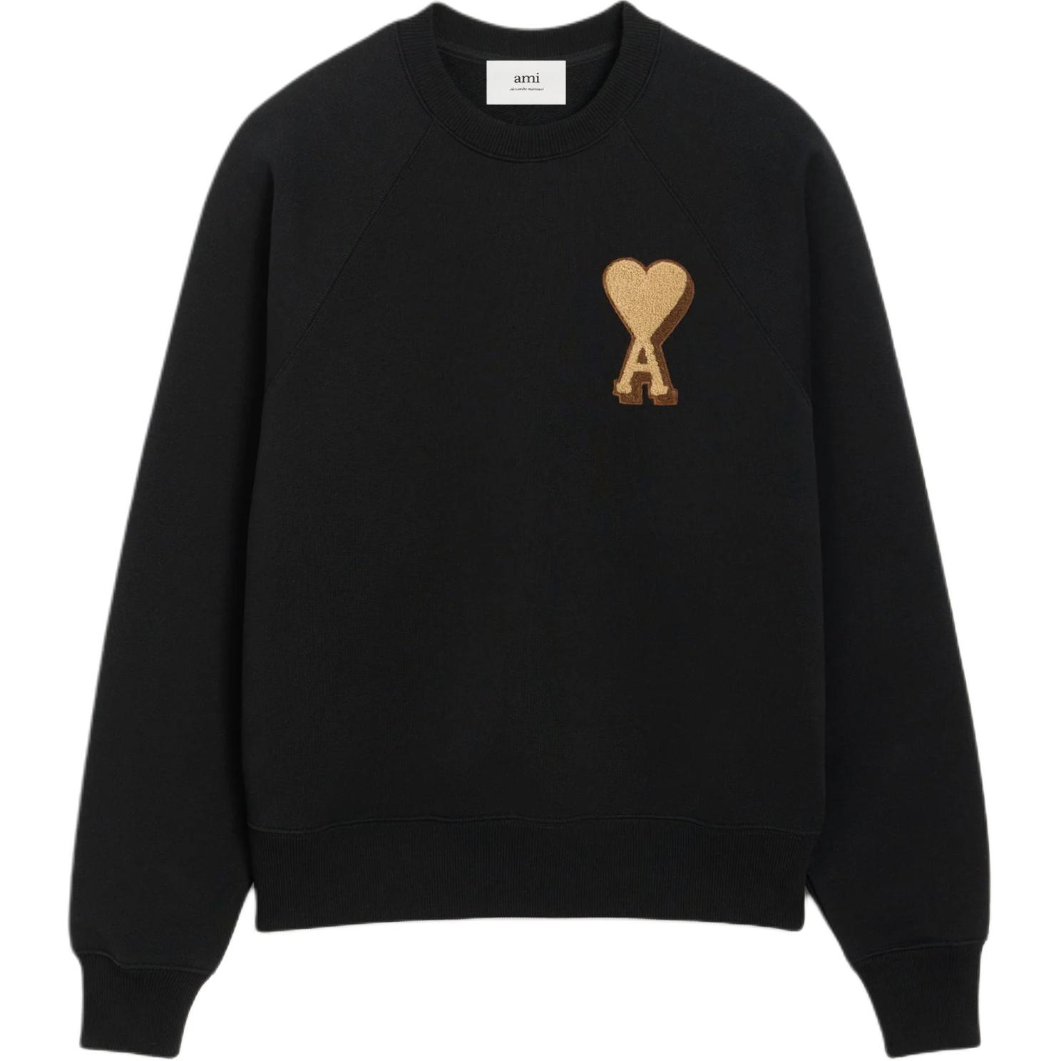 

Ami Paris Ami De Coeur хлопковый свитшот AMIPARIS, черный