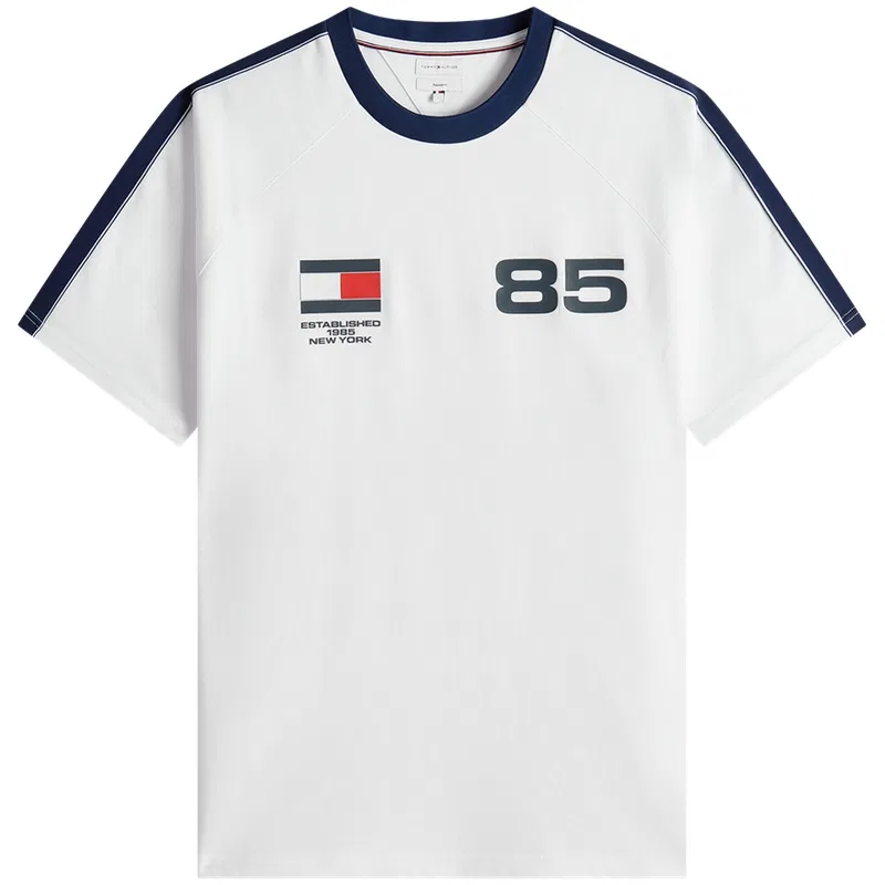 Футболка Tommy Hilfiger World Cup Collection с круглым вырезом белая