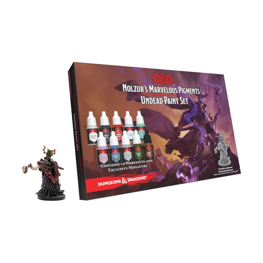 

Dungeons & Dragons Чудесные пигменты Нолзура — набор красок нежити, D&D Paints, Brushes & More