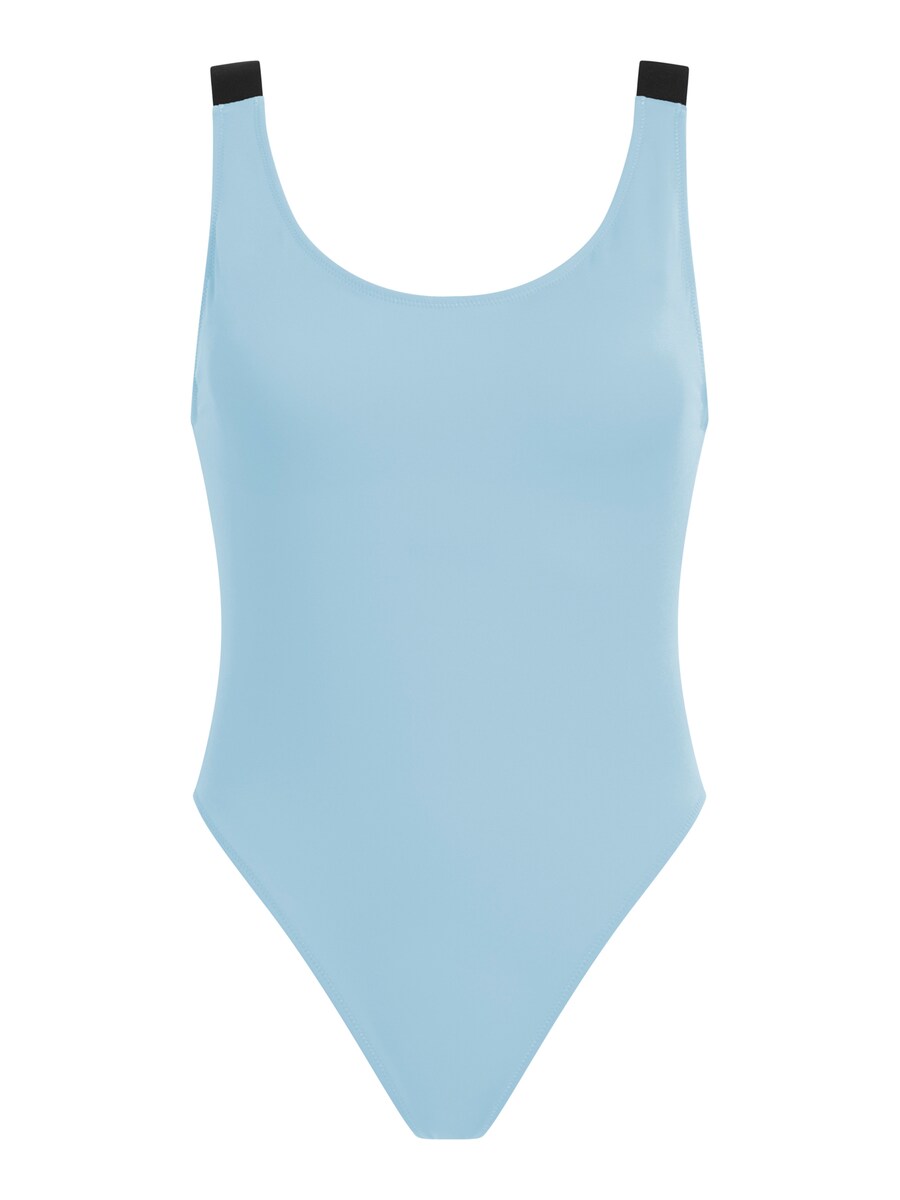 

Купальник-футболка Calvin Klein Swimwear, светло-синий