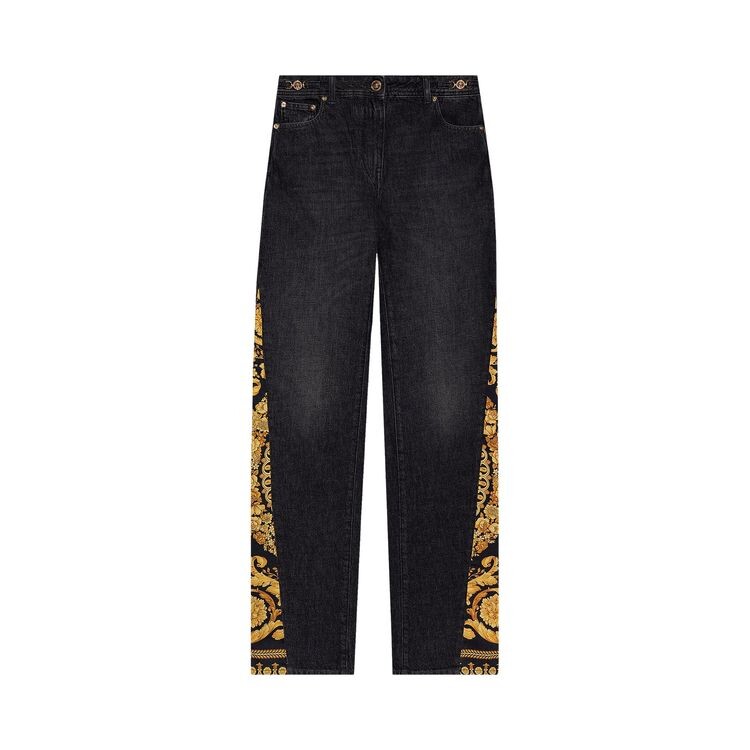 

Брюки Versace Denim Pants Black/Multicolor, разноцветный
