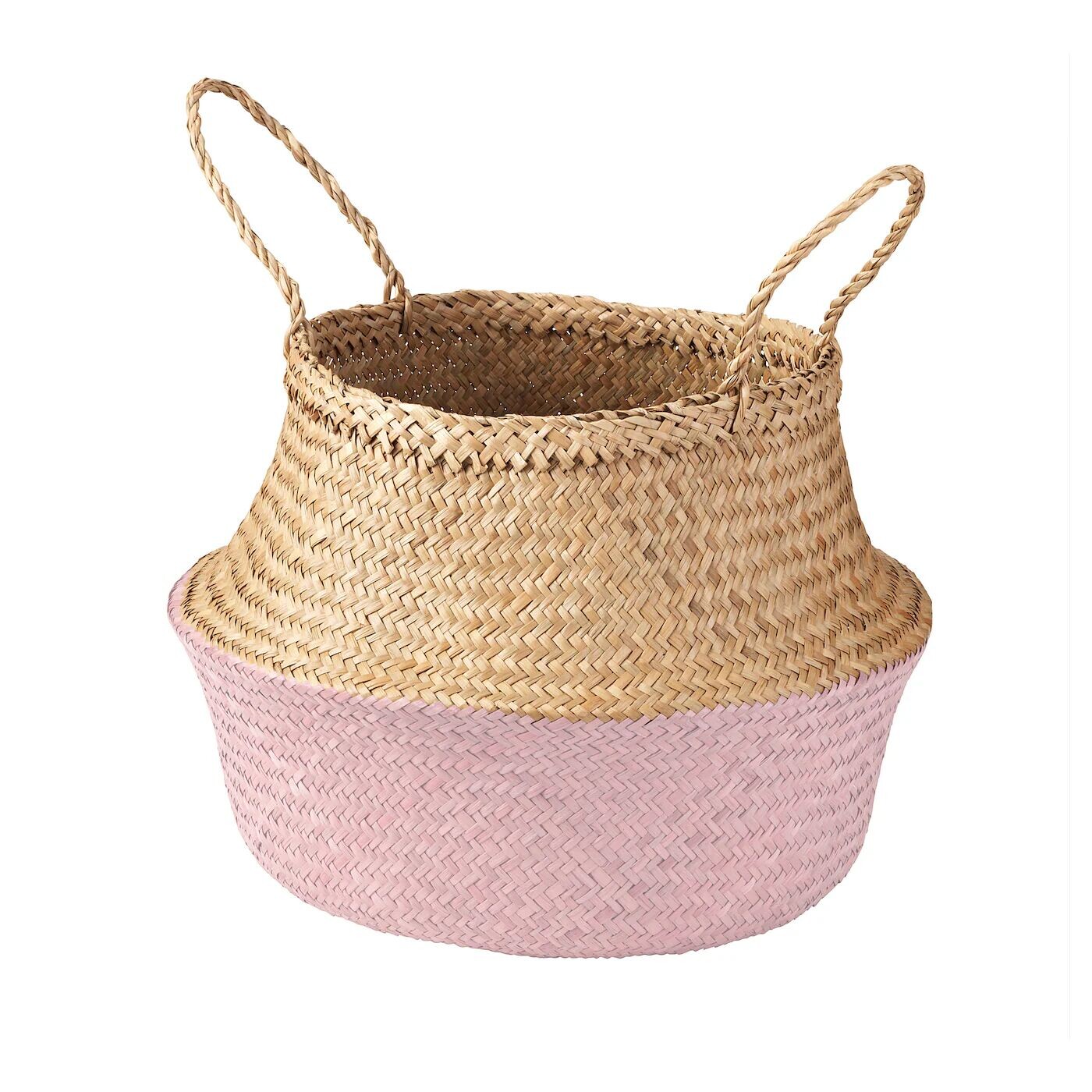 

Корзина, натуральная осока/розовый, 25 см, KRALLIG IKEA