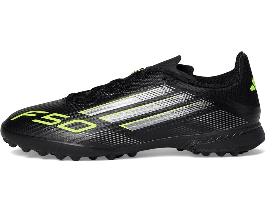 Кроссовки adidas Kids F50 League Turf Cleats, цвет Black/Iron Metallic/Lucid Lemon — фото 4