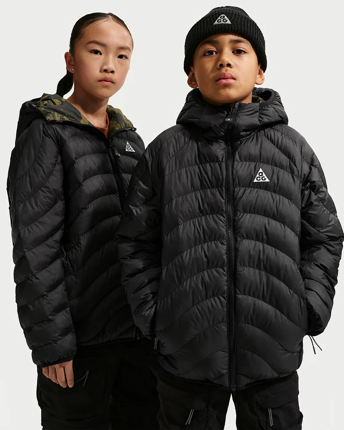 Детская куртка Nike ACG Therma-FIT ADV "Lava Flow", Black/Summit White