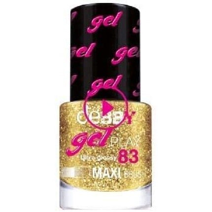 

Эмаль для ногтей Debby Gel Play 83, блестящее золото